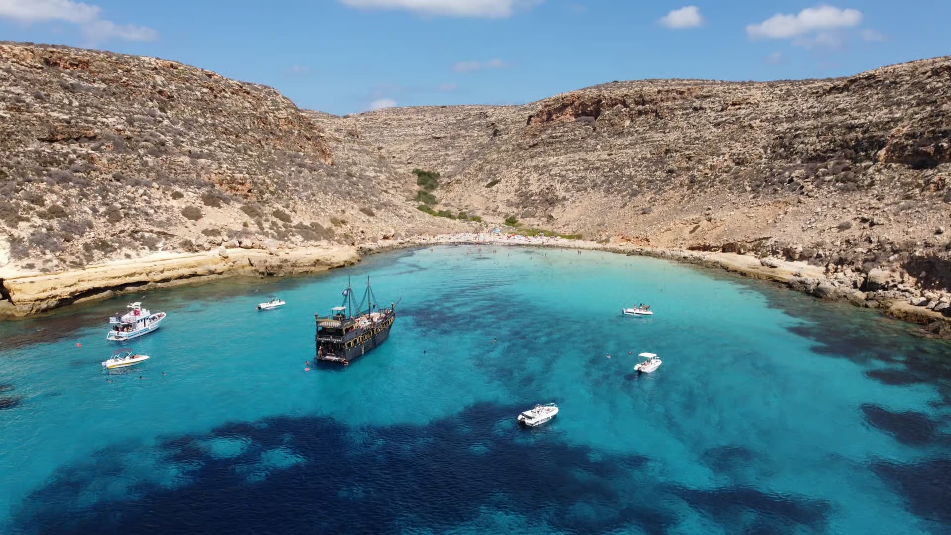 Excursion en bateau pirate en journée avec déjeuner et musique - Lampedusa 4