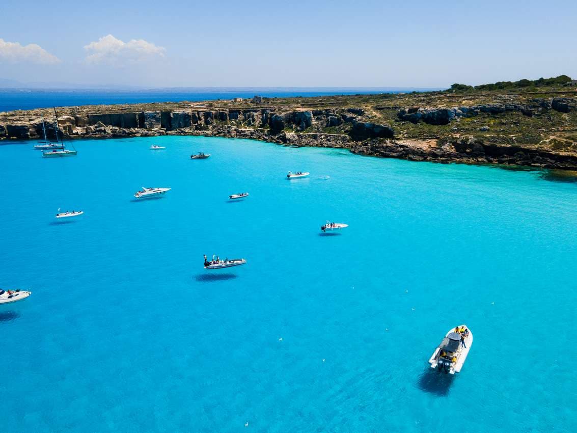 Tour in barca a Favignana e Levanzo n.3 con Pranzo - da Trapani