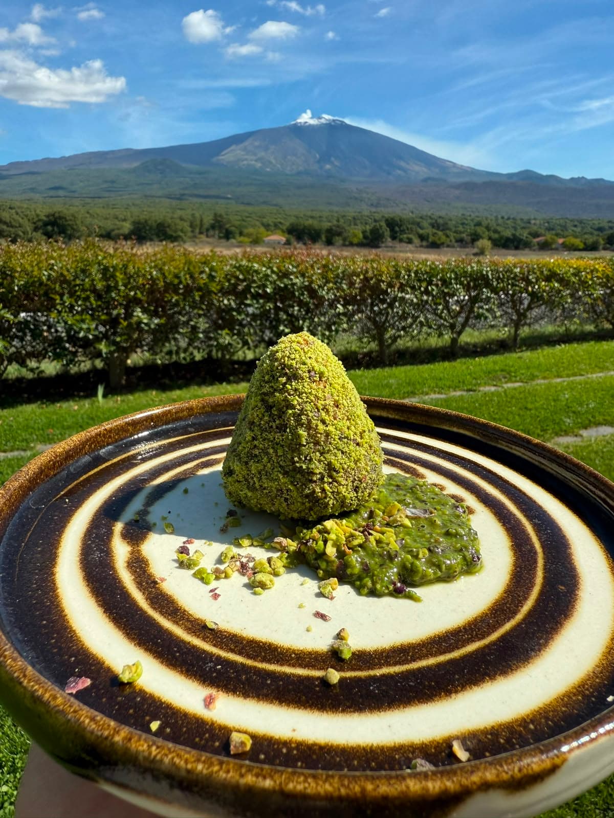 Menù Degustazione al Pistacchio di Bronte con Vista sull'Etna
