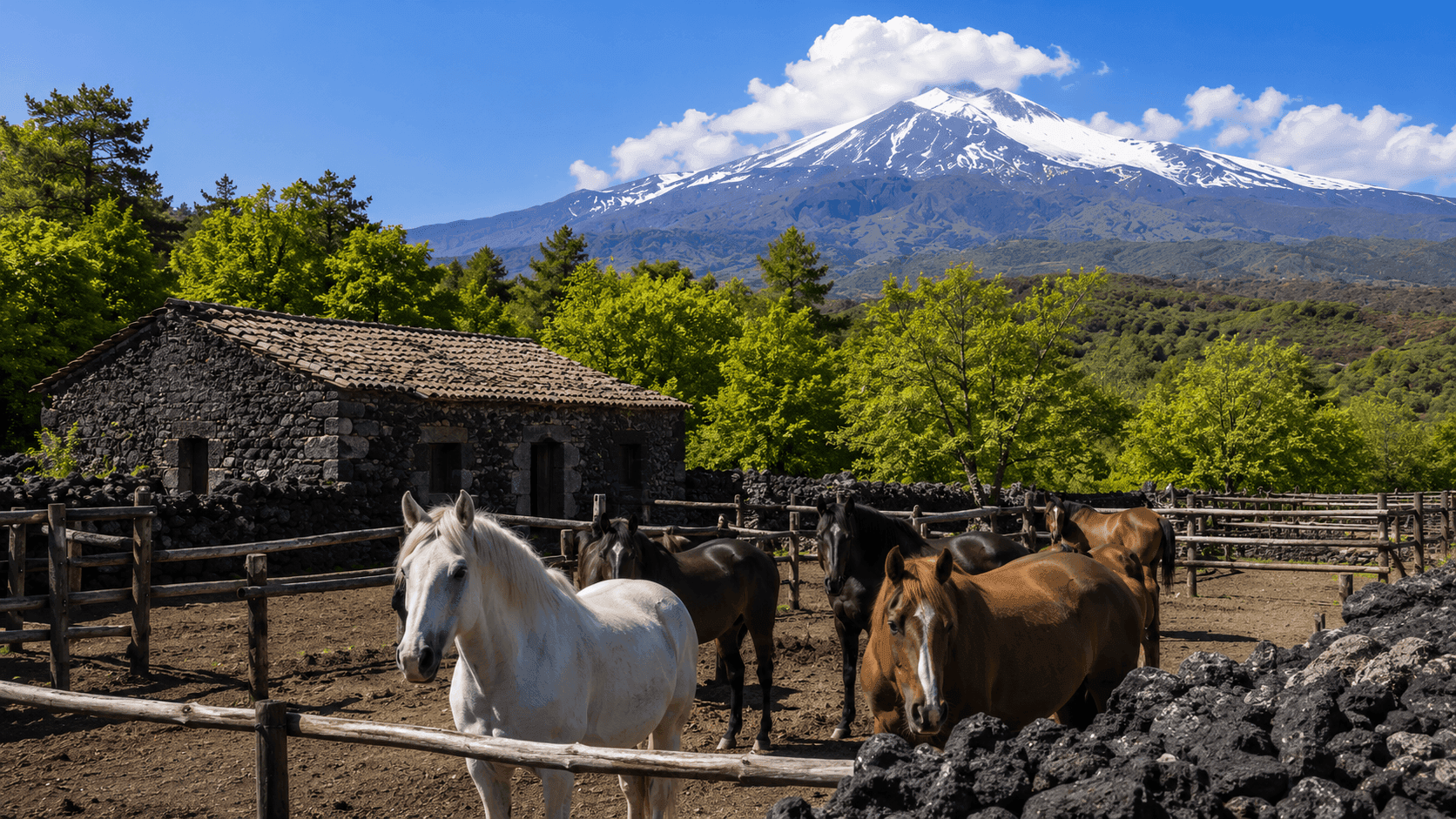 Passeggiata a cavallo sull'Etna 2